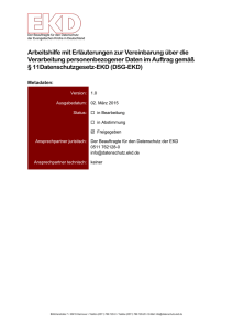 Zu &sect; 3 - Der Beauftragte f&uuml;r den Datenschutz der EKD