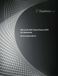 FAST Search Server 2010 f&uuml;r SharePoint