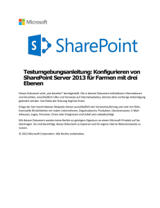 Schritt 6: Installieren von SharePoint Server 2013 auf WFE1