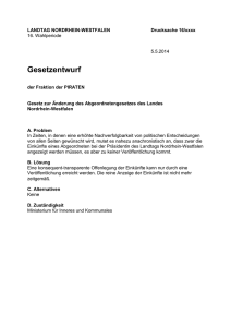 Gesetz zur &Auml;nderung des Abgeordnetengesetzes des Landes