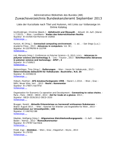 Zuwachsverzeichnis der Administrativen Bibliothek des Bundes (AB)