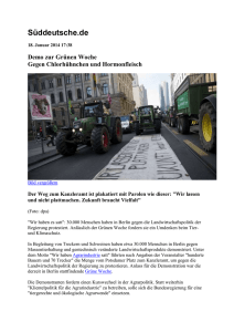Wir haben Agrarindustrie satt