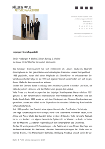 Biografie  - Müller & Pavlik artistic management