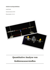 Quantitative Analyse von Kohlenwasserstoffen