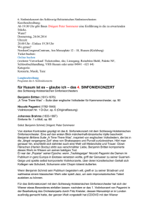 6. Sinfoniekonzert des Schleswig-Holsteinischen