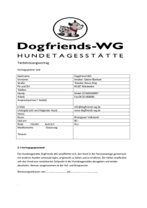 Tierbetreuungsvertrag Vertragspartner sind Nachname: Dogsfriend