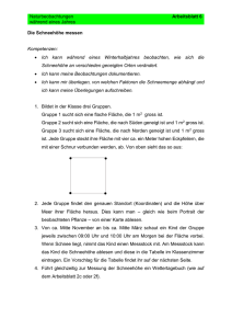 Arbeitsblatt 6 - GLOBE