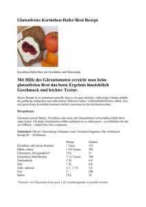 Glutenfreies Korinthen-Hafer