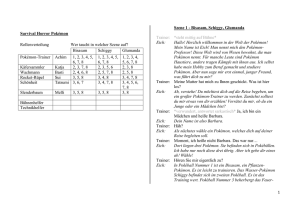 Survival Horror Pok&eacute;mon Rollenverteilung Wer taucht in welcher