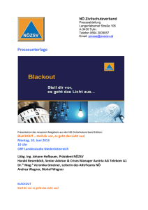 PU Blackout  - NÖ Zivilschutzverband