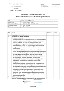 schriftliche Protokoll - PfD Krakow am See & Mecklenburgische
