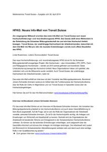TravailSuisse Info-Mail Neues