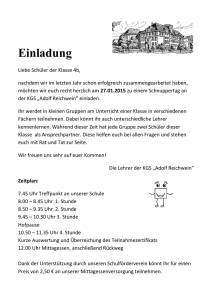 Einladung - Talschule Jena