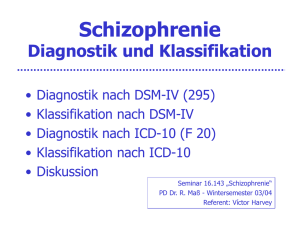 DSM IV-Diagnostik