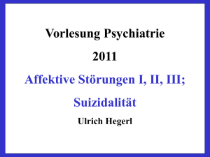 PowerPoint-Präsentation - Klinik und Poliklinik für Psychiatrie und