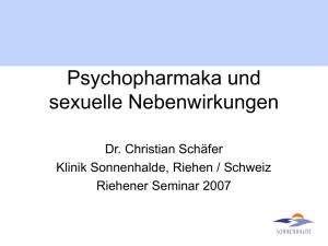 Psychopharmaka und sexuelle Nebenwirkungen