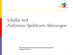 Sch&uuml;ler mit Autismus-Spektrum-St&ouml;rungen