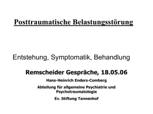 PTBS - Entstehung, Symptomatik, Behandlung