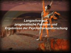 Langzeitverlauf, prognostische Faktoren und Ergebnisse der