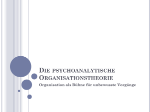 Die psychoanalytische Organisationstheorie