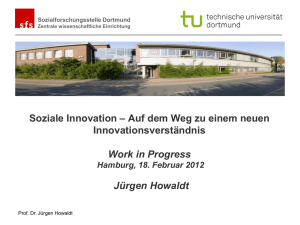 J&uuml;rgen Howaldt &ndash; Soziale Innovationen