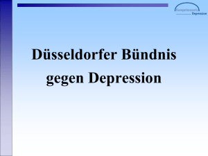 Kein Folientitel - Düsseldorfer Bündnis gegen Depression
