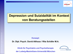 Depression und Suizidalität