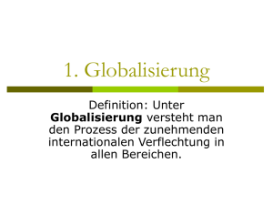 1. Globalisierung