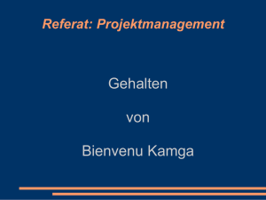 Referat: Projektmanagement