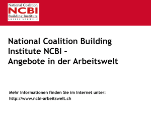 Präsentation - National Coalition Building Institute NCBI