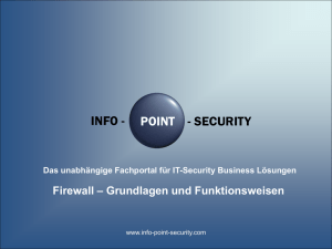 Präsentation Firewall Technologien