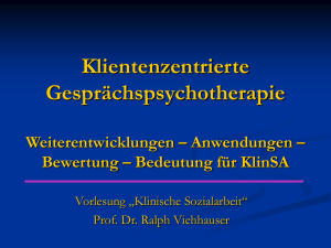 KlinSA4-Klientenzentrierte Therapie