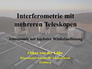 Interferometrie - Kiepenheuer