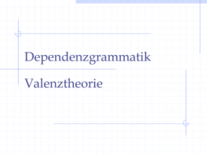 Dependenzgrammatik - UK