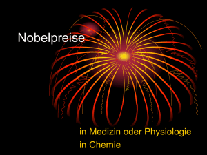 Nobelpreise in Physiologie oder Medizin, Chemie und Physik
