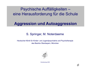 Aggression und Autoaggression, Prof. Dr. Noterdaeme, 2007