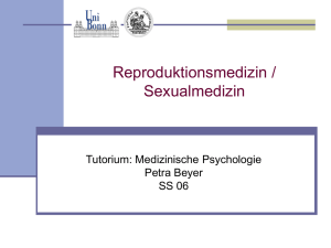 Reproduktionsmedizin / Sexualmedizin, P. Beyer