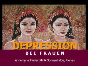 Frauen und Depression