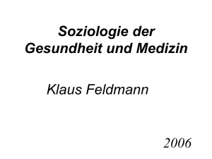 PowerPoint-Präsentation - Dr. Klaus Feldmann Professor für