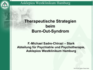 Theapeutische Strategien Burn-out