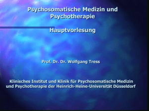 2. Klinik für Psychosomatischen Medizin und Psychotherapie der