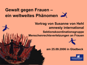 Vortrag von Susanne von Hehl - frauen-in