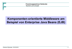 Middleware am Beispiel des JEE Standards