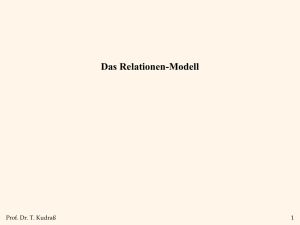 The Relational Model