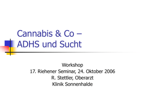 Cannabis & Co: ADHS und Sucht - seminare