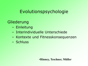 Evolutionspsychologische Sicht