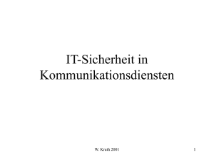 Informationssicherheit in Netzwerken, Internet / Intranet und Online