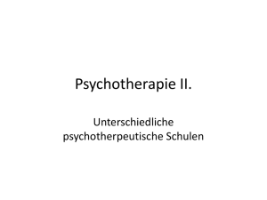 Psychotherapie II.