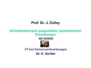 WS 2002/03 Prof. Dr. J. Zulley