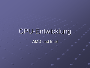 Die CPU-Entwicklungsgeschichte